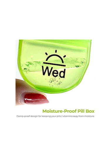 Anjiexun Haftalık Hap Düzenleyici, Günde 2 Kez Hap Kutusu, 7 Günlük Cep Kutusu Diğer