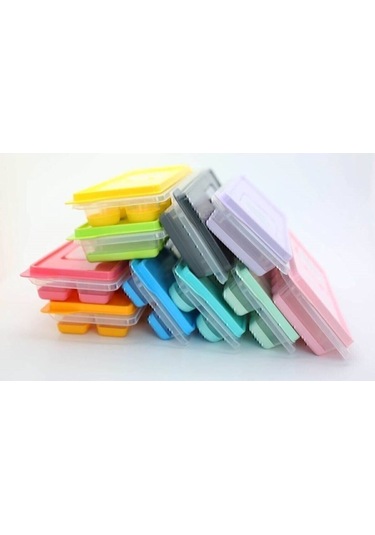 Gondol Yapışmaz Silikon Bas Çıkar Buzluk Buz Kalıbı Çok Renkli