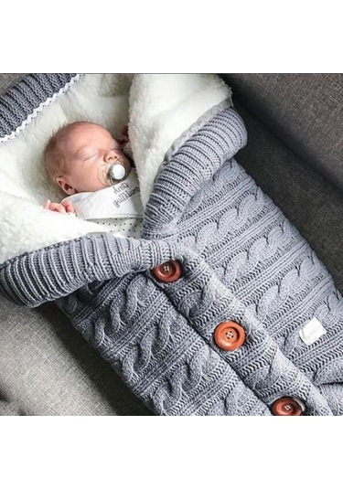 Moveevo Sonbahar Ve Kış Bebek Arabası Uyku Tulumu Açık Hava Bebek Örme Uyku Tulumu Bükülmüş Yün Artı Kadife Kalın Battaniye Gri Gri Moveevo Sonbahar Ve Kış Bebek Arabası Uyku Tulumu Açık Hava Bebek Örme Uyku Tulumu Bükülmüş Yün Artı Kadife Kalın Battaniye Gri Gri