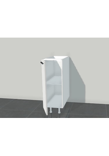 30 Cm Tek Kapak Mutfak Alt Dolabı