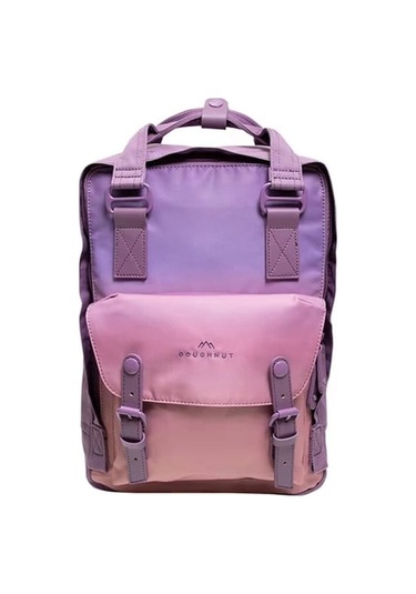 Gebibd 16l Sırt Çantası, Doughnut Macaroon Sky Series Sunset Renkli, Kadınlar Ve Erkekler İçin Uygun Siyah