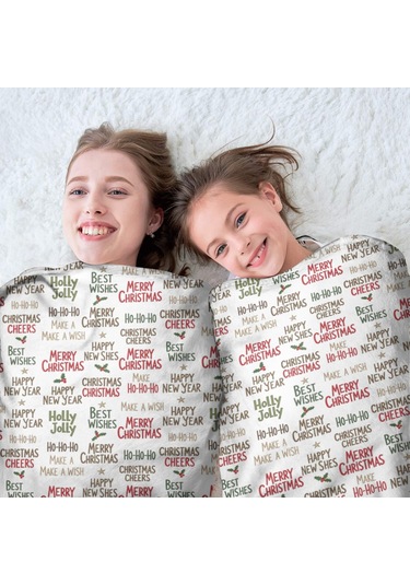 Noel Desenli 47 İnç Yuvarlak Flanel Battaniye, Yetişkin Ve Çocuk İçin, Yumuşak, Rahat Ve Hafif Noel Bayram Metni