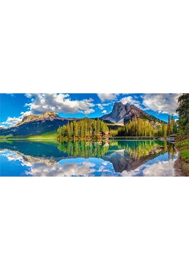 Castorland 600 Parça Kanada Emerald Gölü Panoramik Puzzle