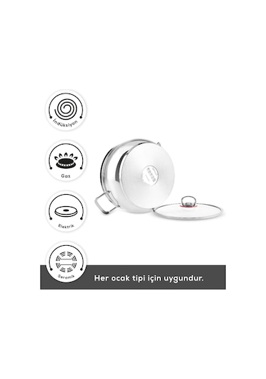 Karaca  Pişir Sakla V2 İndüksiyon Tabanlı 13 Parça Çelik Tencere Seti