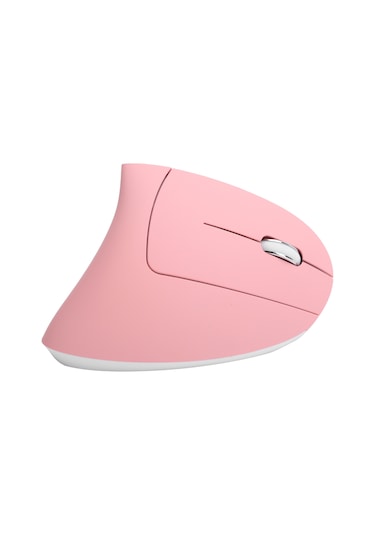 Tenfowee Ergonomik Dikey Kablosuz Fare, 2400 Dpı Ayarlanabilir, Rgb Işıklı, 1000mah Pil, 2.4g Teknoloji, Bilgisayar/notebook İçin Pembe