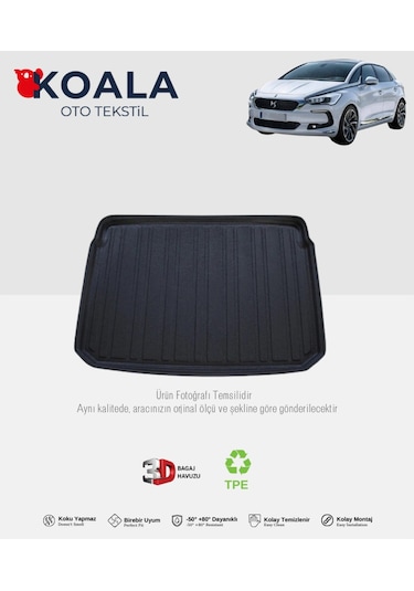 Citroen Ds 5 2011-2018 3d Bagaj Havuzu