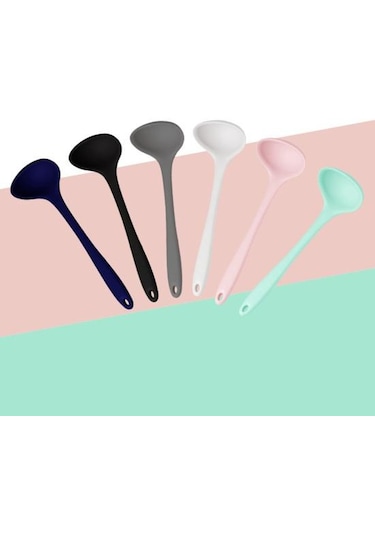 Gri Faydalı Çorba Renkleri Kolay Kepçe Çok Yönlü 6'lı Depolama