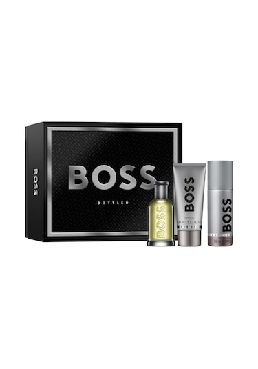 Hugo Boss Bottled Erkek Parfüm EDT 100 ML + Duş Jeli 100 ML + Deodorant 150 ML