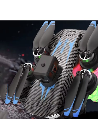 C19s Drone 5g Fpv Kamera Fırçasız Motor Optik Akış Rgb Işıklı Katlanabilir Drone