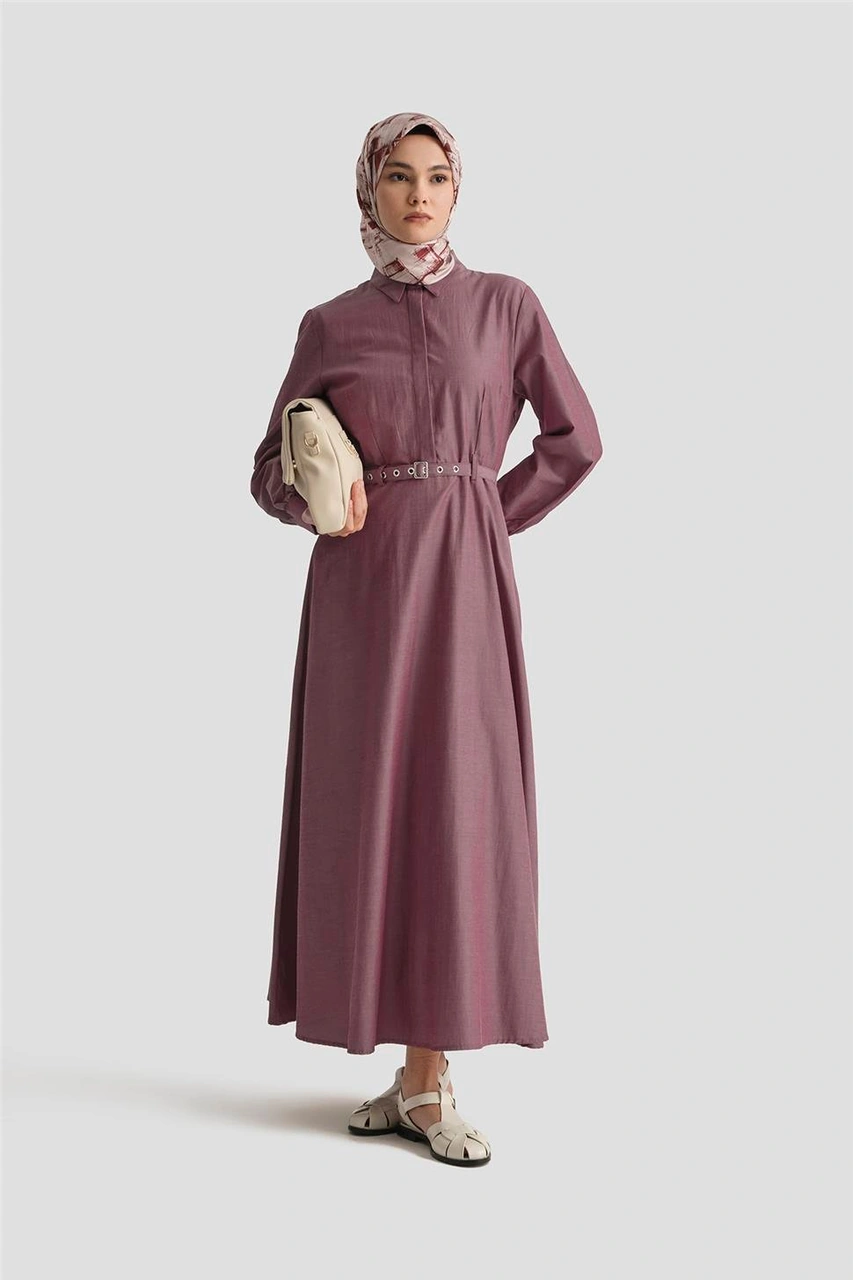 Armine Elbise 25yd9178 Bordo Bordo