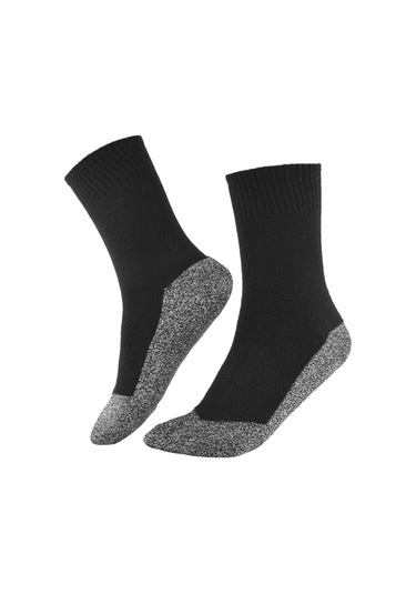 Jeehugo Siyah Isı Yansıtan Alüminyumlu Lifli Termal Çorap - Bisiklet, Kayak, Dağcılık İçin Isı Sağlama Ve Kompresyon Özelliği Siyah