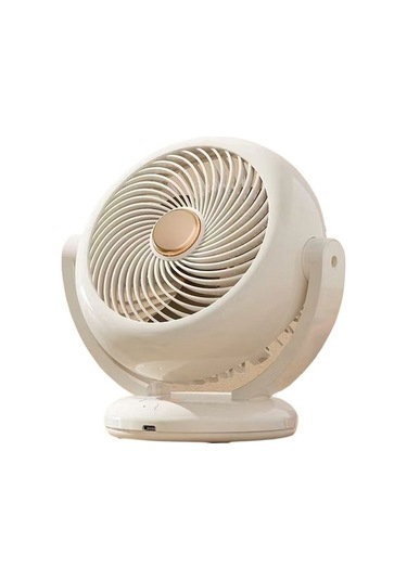 Mkjınmeı Yeni Salınımlı Şarj Edilebilir Masaüstü Fanı Ozuup4 Beyaz