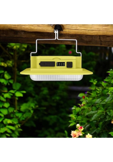 Panther Pt-385 Şarjlı Solar Kamp Lambası Siyah