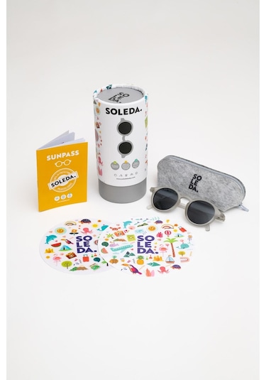 Soleda 3-6 Yaş Çocuk Güneş Gözlüğü Haze Grey