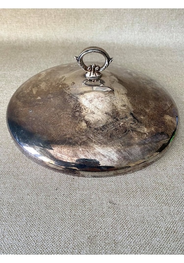 Gümüş Kaplama Desenlı Tencere Kapağı 24Cm