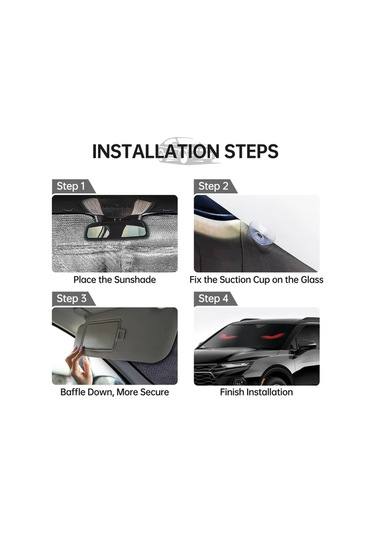 Chuangyinshop Kırmızı Göz Rüzgarlık Güneşlik Oto Güneşliği Uv Koruma Katlanır 4 Vantuz Soğuk Tutar Plaj Manzara