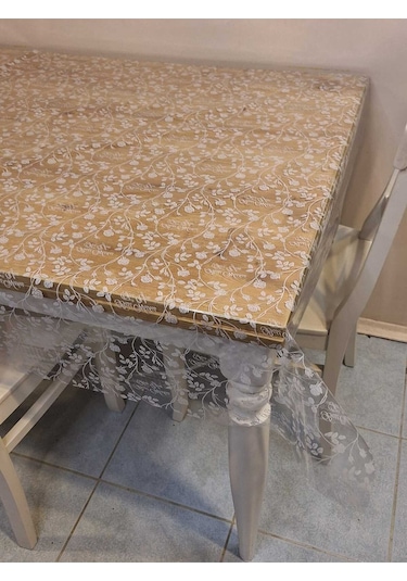 Şeffaf 0.018 Mm Pvc Muşamba - Desenli Silinebilir Şeffaf Masa Örtüsü 16ns32 Şeffaf