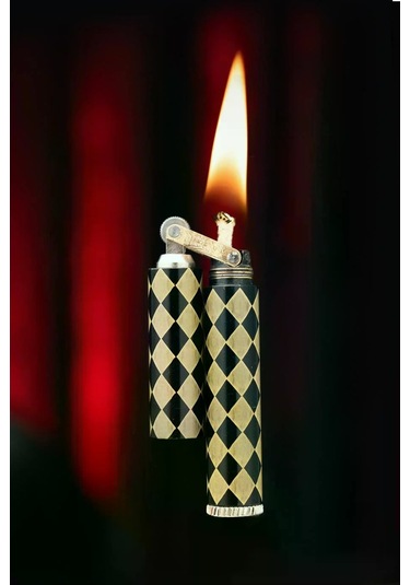 Caka Lighter Piramit Desen Benzinli Çakmak - Ckl-004