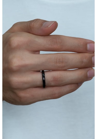 3Mm Ince Bombeli Parlak Çelik Alyans Yüzük Cl27 553609693 Gümüş