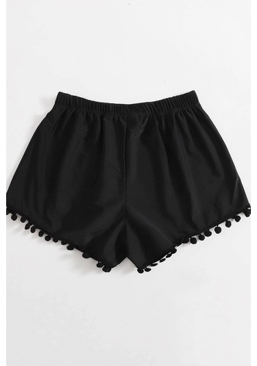 Angelsin Ponponlu Şık Deniz Şortu 001