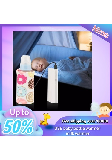 Usb Biberon Isıtıcı Taşınabilir Süt Seyahat Isıtıcı Saklama Kapağı Yalıtım Termostatı