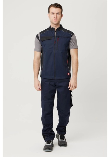 Allium Yazlık İş Ve Outdoor Yelek Lacivert-siyah