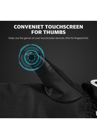 Kış Kayak Kar Eldivenleri Kadınlar Erkekler Suya Dayanıklı Dokunmatik Ekran Sıcak Eldivenler Kayak Ve Kar Sörfü Açık Sporlar İçin Gri