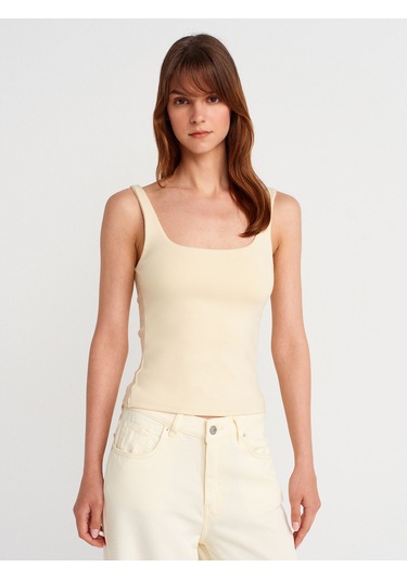 Dilvin 21057 Askılı Atlet-açık Sarı Açık Sarı