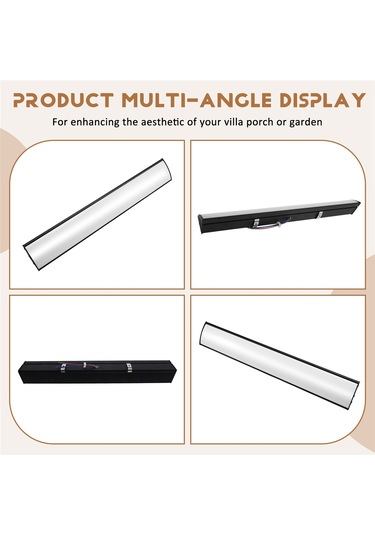 Uzun Şerit Dış Mekan Veranda Duvar Aydınlatmaları Villa Veranda Bahçe Aydınlatmaları Siyah