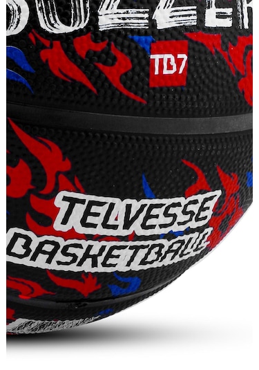 Telvesse Tb500 Buzzers Basketbol Topu Grafiti Kauçuk Dayanıklı Deep Channel Kabartmalı No:7