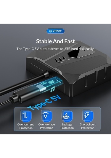 Novahub Orıco Uts2 Usb 3.0 2.5 Sata Hdd Adaptörü, Silikon Kılıflı, 1m Kablo Uzunluğu