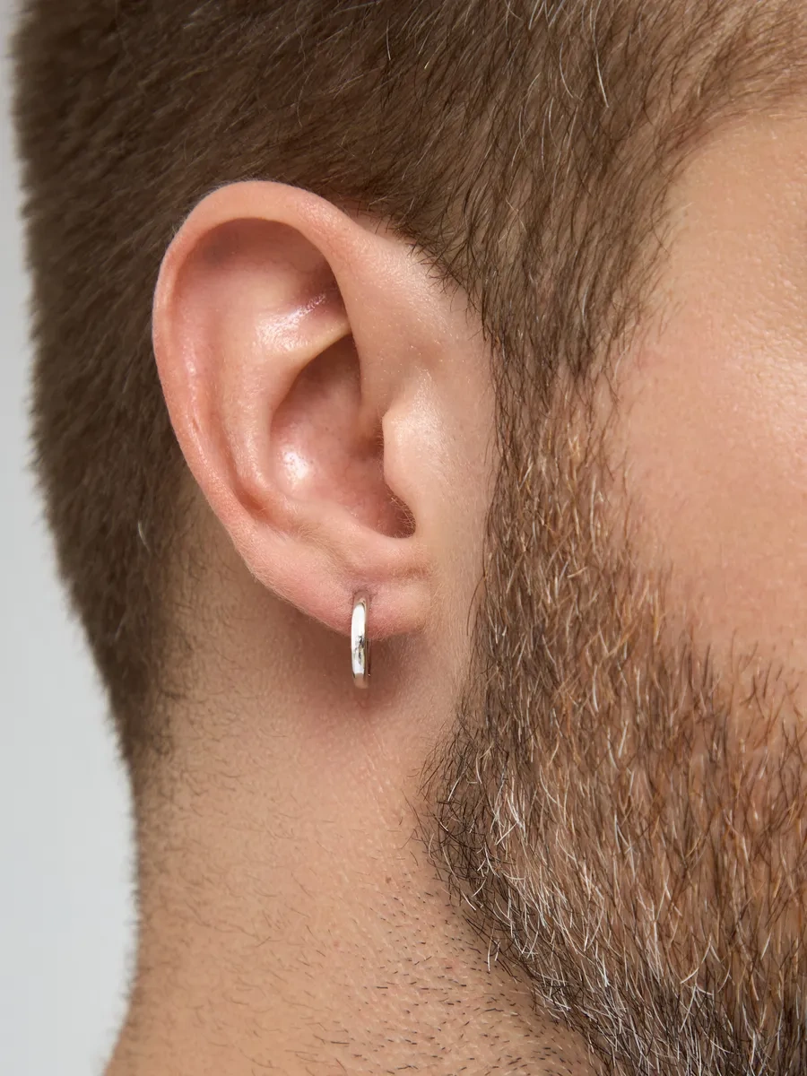 Markiz 10mm Tekli Gümüş 925 Kongo Küpesi 17014632 Diğer