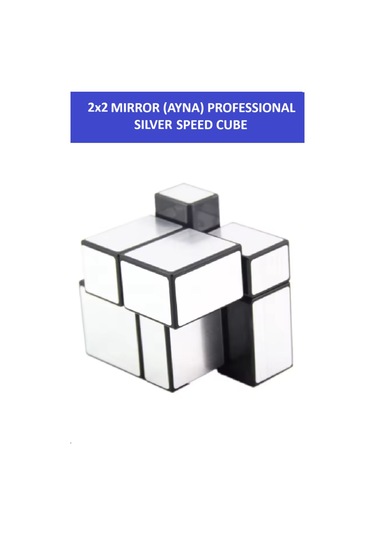 2x2 Sılver Mırror Ayna Küp -zeka Küpü - Profesyonel Speed Cube - Sabır Küpü -