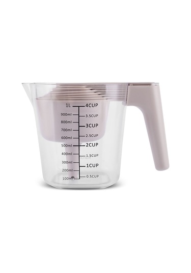 Karaca Ekin Hazneli Ölçü Kabı & Kaşığı Seti Çok Renkli