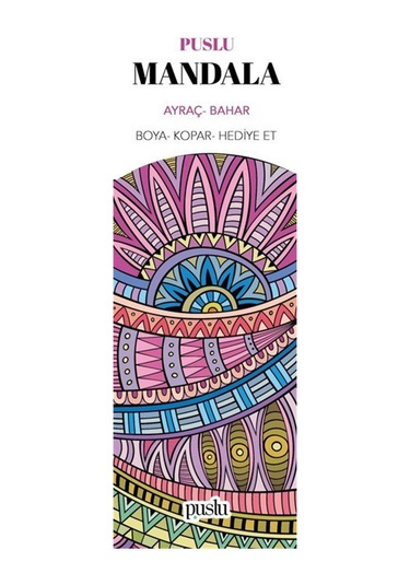 Mandala Ayraç/bahar Boya-kopar-hediye Et