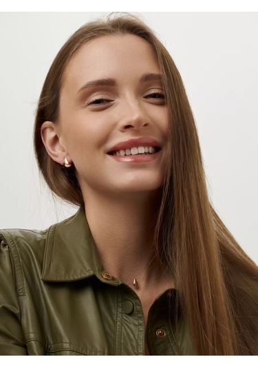 Marıola Balina İpliğinde Asılı Damla Kolye Görünmez Kolye 235747994 Altın