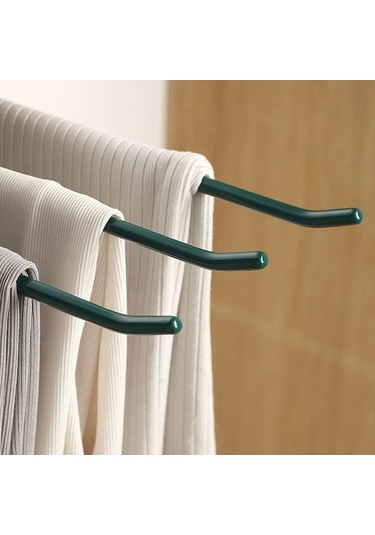 Novahub Bej Ev Depolama Ve Kurutma İçin Kaymaz Kaplamalı Pantolon Askısı Pantolon Askısı 10 Bej Bej