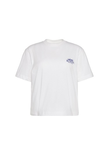 Calvin Klein Bayan T Shirt Lv047f801g Yaf Beyaz BEYAZ