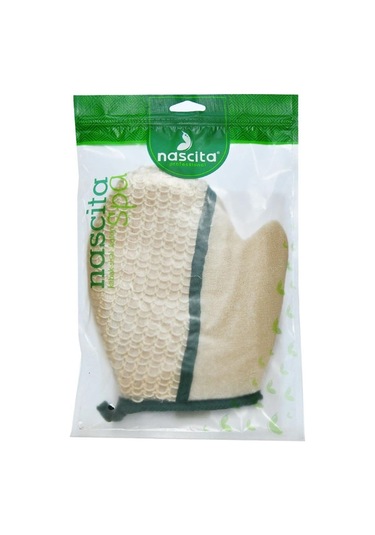 Nascita Sisal Eldiven Lif Kese 18x20Cm Doğal Lifli
