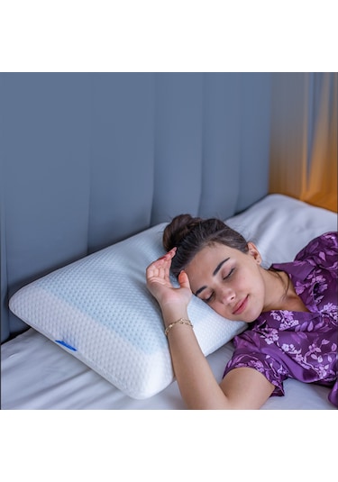 SimpleThePillow Jelli Klasik Visco Yastık Memory Foam Boyun Yastığı Hafızalı Yastık 60*40*15