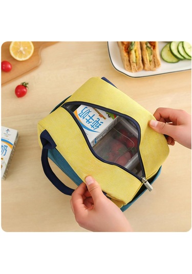 Kadınlar İçin Öğle Yemeği Çantası, Yalıtımlı Tote Çanta, Yalıtımlı Karton Öğle Yemeği Kutusu, Soğutucu Çanta, Çocuklar Ve Öğrenciler İçin Su Geçirmez Öğle Yemeği Düzenleyici Çok Renkli