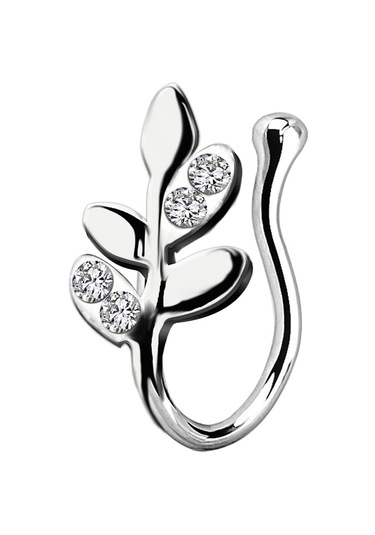 Suntek Sahte Burun Halkaları 18g Dudak Kulak Septum Halkası Gümüş