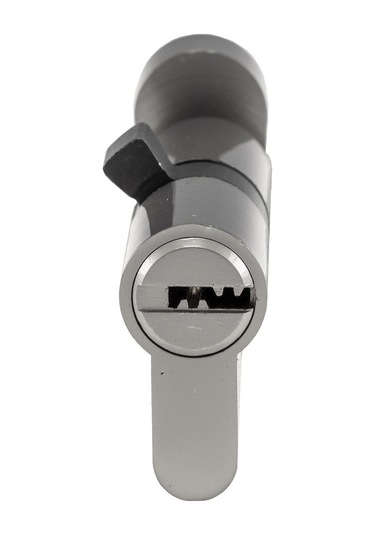 Ximistore9 Avrupa Standartlarına Uygun Çift Açılışlı 70/80/90mm Hırsızlığa Karşı Kilit Silindiri - Dayanıklı Alüminyum Gövde Gümüş