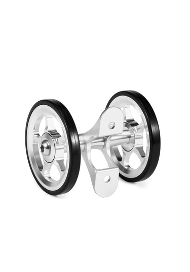 Lixada Alüminyum Alaşımlı Bisiklet Çift Makaralı Arka Tekerlekler Brompton Katlanır Bisiklet Arka İçin Yedek Siyah