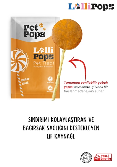 Petpops 3'lü Freeze Dry Lollipops Lezzet Paketi Doğal Ve Ödül
