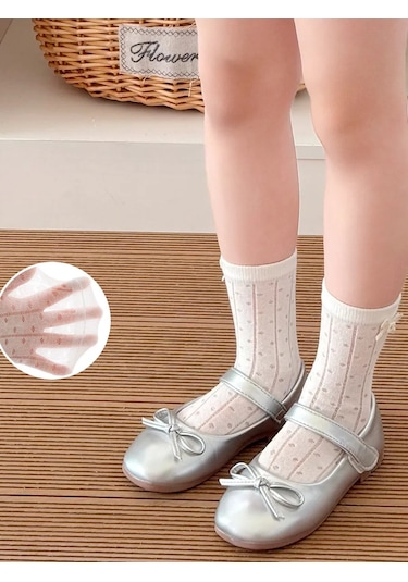 Hello Kitty Çocuklar İçin Şık Çoraplar 3 Çift 468685744 Beyaz