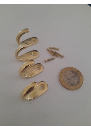 Fincan Askı 4 Adet Büyük Sarı Dekoratif Tekli Bijuteri Askılık Aksesuar