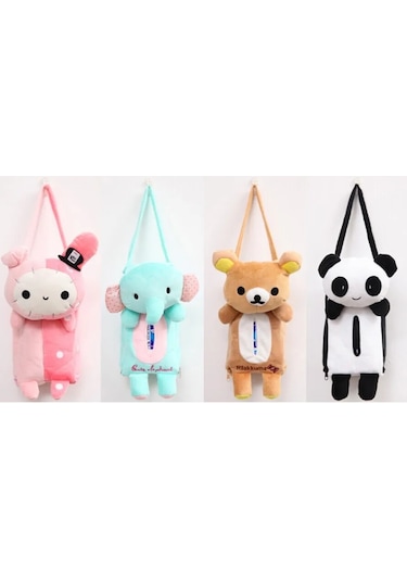 White-1pc Varış Sevimli Hayvan Ev Ofis Araba Doku Kutusu Konteyner Havlu Peçete Kağıtları Çanta Tutucu Kutusu Kasa Kılıfı C 0015