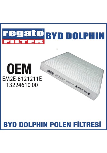 Regato Filter Byd Dolphin Polen Kabin Filtresi Oem Kalitesinde