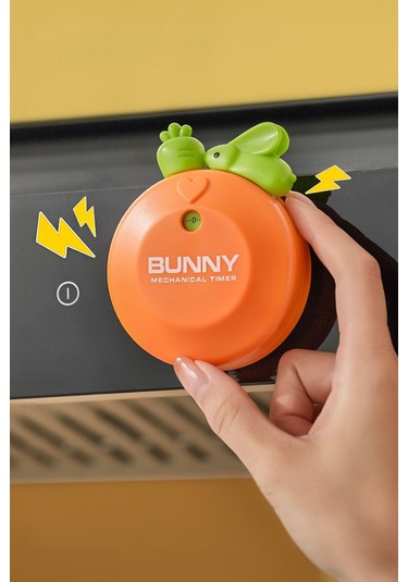 Tavşan Mekanik Zamanlayıcı Timer Çocuklar İçin Çalar Saat Thr375